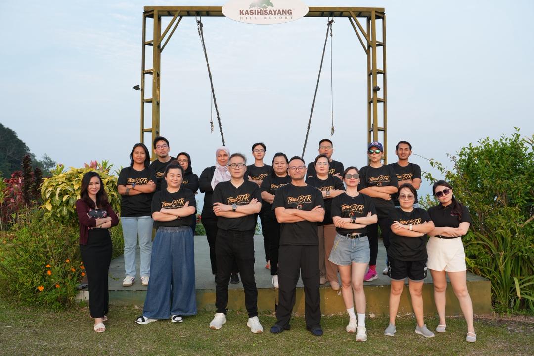 The BTR BootCamp team at Kasih Sayang Hill Resort, Kokol Hill, Sabah